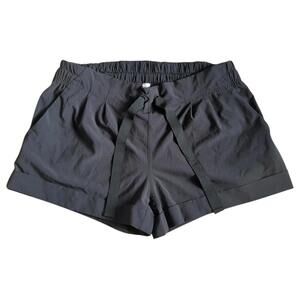 Lululemon‎ Womens Running Shorts Spring Break Away Drawstring Pocket Cuffed Sz 8